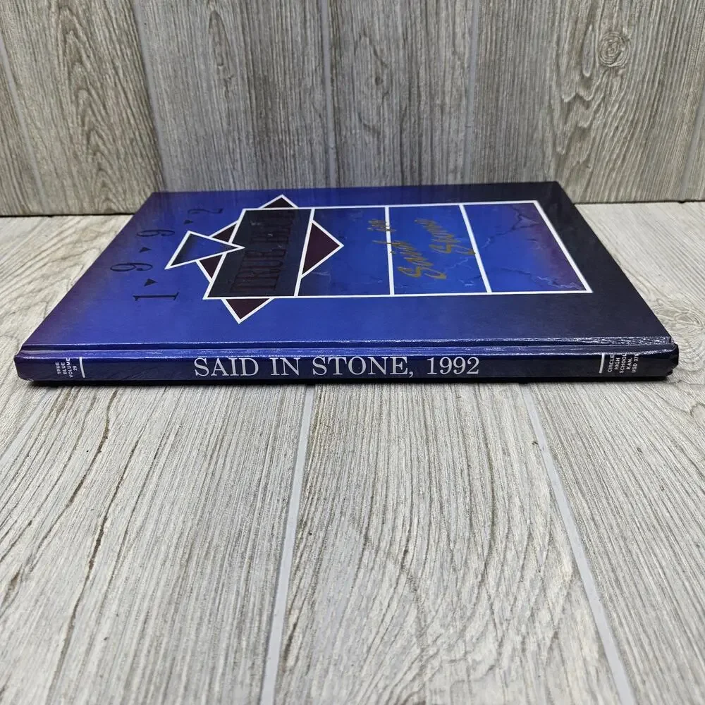 1992 True Blue Circle High School Yearbook Towanda Kansas KS‎